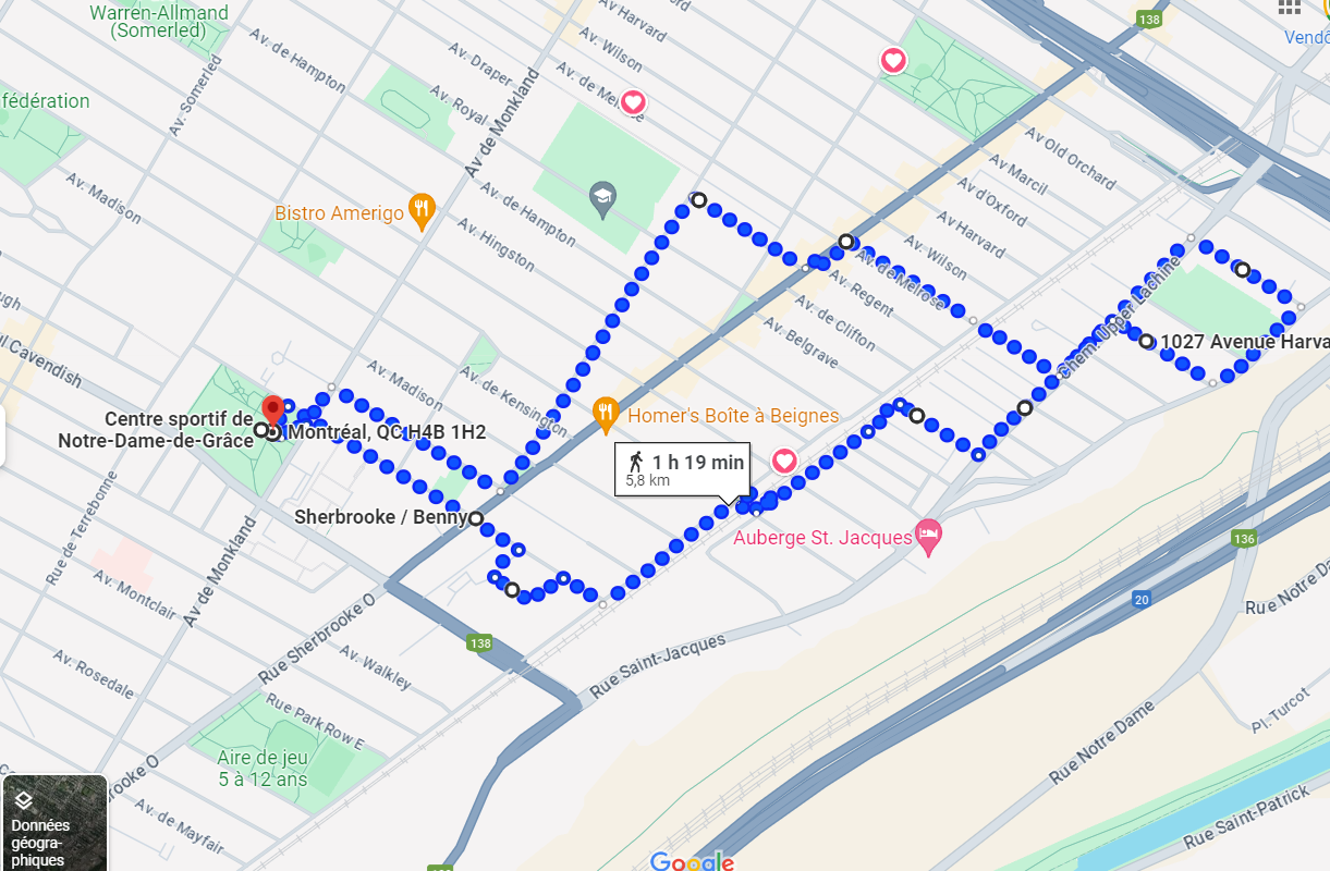 parcours 22 aout 2024